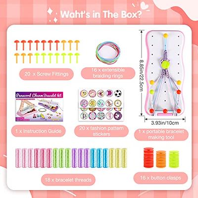 Friendship Bracelet Making Kit Girls - String Braiding Bracelet Kits for  Girls Ages 8-12 - DIY Bracelets Maker Arts Crafts Toys for 9 10 11 12 Year