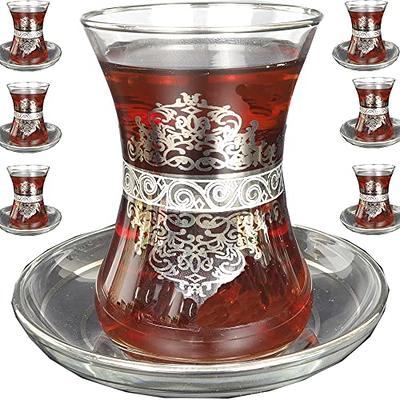 Fancy Turkish Coffee Cups Set of 6, 18 Pcs Porcelain Espresso