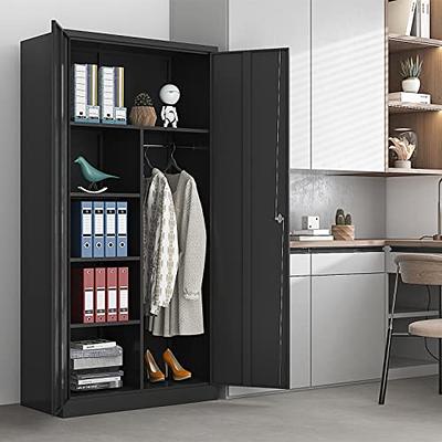 Homcom Portable Wardrobe Closet, Folding Bedroom Armoire, Clothes