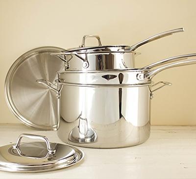 USA Pan Cookware 5-Ply Stainless Steel 8 Inch Sauté Skillet, Oven and  Dishwasher Safe, Made in the USA - Yahoo Shopping