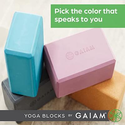 Gaiam Yoga Block - Supportive Latex-Free Eva Foam - Soft Non-Slip Surface  with Beveled Edges for Yoga, Pilates, Meditation - Yoga Accessories for  Stability, Balance, Deepen Stretches (Cool Mint) - Yahoo Shopping