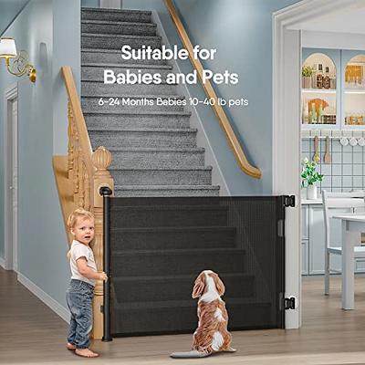 Retractable Baby Gates, BabyBond Baby Gate for Stairs Extra Wide 71” X 33”  Tall for Kids or Pets Indoor and Outdoor Dog Gates for Doorways, Stairs,  Hallways(33 * 71 inches, Black & Drill) - Yahoo Shopping