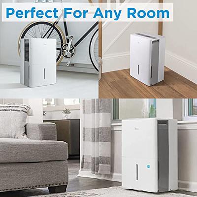 HOMCOM 1500Sq. Ft Portable Electric Dehumidifier For Home, Bedroom or  Basements with 4 Pint Tank, 2 Speeds and 3 Modes, White, 25pt/Day