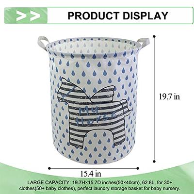 Laundry Hamper Storage Basket, Collapsible Kids Room Canvas