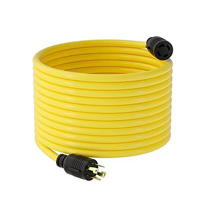 PLIS NEMA L14-30P to L14-30R Generator Twist Lock Outdoor Extension Cord，4  Prong 10 Gauge SJTW Cable, Generator Locking Power Cord with UL Listed,  125/250V,30Amp 7500W,50ft - Yahoo Shopping