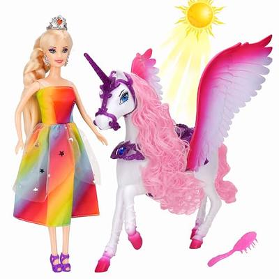  My Little Pony Dolls Rainbow Celebration, 6 Pony Figure Set,  5.5-Inch Dolls, Toys for 3 Year Old Girls and Boys, Unicorn Toys (  Exclusive) : Toys & Games