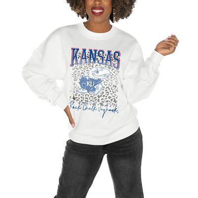 Womens' Gameday Couture White Dallas Cowboys Leopard Side Slit Pullover  Hoodie