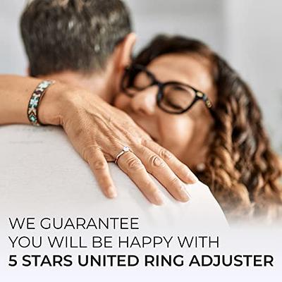 AdnesUSA Invisible Ring Size Adjuster - 12 Pack 4 Sizes - for