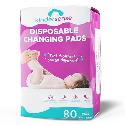 SOFYFINE (100 Count) Disposable Changing Pads for Baby, Waterproof Bed Pads,  Underpads for Changing Table, Newborn Diaper Pad Liners, Toddler Pee Pad,  24 x 17 Inches, White 100 Count (Pack of 1)