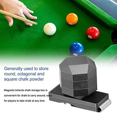 Billiard Magnetic Chalk Holder Snooker Pool Cue Chalk Case with