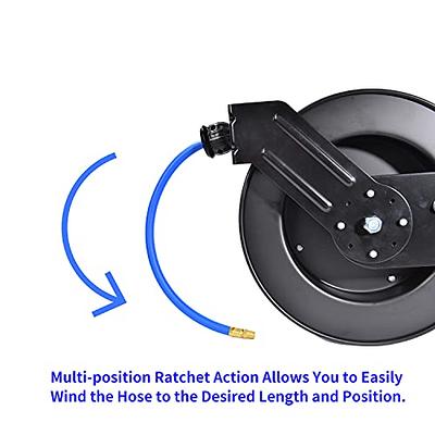 BluBird Air Hose Reel 1/2 Retractable Steel Construction with