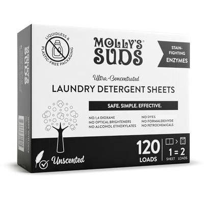 Binbata Laundry Detergent Sheets, 200 Loads Hypoallergenic Eco-Friendly,  Unscent