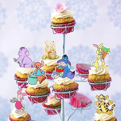  48Pcs Winnie Cupcake Toppers Pooh Bear Cake Topper