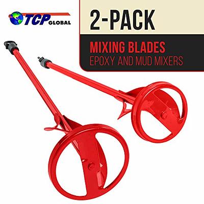 Kakalote Paint Mixer Drill Attachment with Hex Shank,Resin Mixer Epoxy  Mixer Paddles Epoxy Stirrer,Reusable Paint Stirrer Drill Attachment for  Epoxy