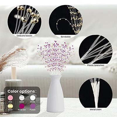 EOPER 60 Pieces 4mm Pearls String Wedding Bouquet Floral Beaded Sticks for  DIY Bride Bouquet, Wedding Party Garland Decor, Table Centerpiece (Sliver)  - Yahoo Shopping