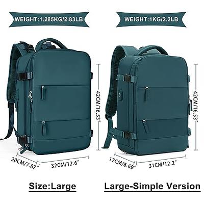 Travel Backpack for Women Men, Airline Approved Carry On Luggage Backpacks  for Travel, Waterproof Laptop Backpack Casual Daypack Hiking Backpack with