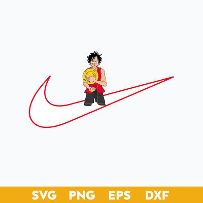 Luffy One Piece Digital File. PNG/SVG 