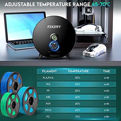 FIXDRY Filament Dryer 3D Printer Filament Dry Box with Fan