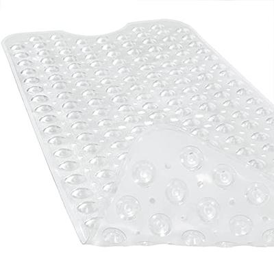 TEMIR Non Slip Shower Mat with Suction Cups and Drain Holes, 30x17 in  (75x43 cm), Soft