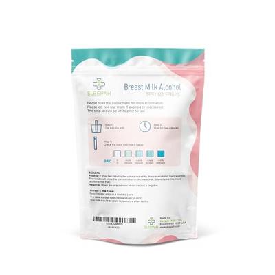 Upspring Milkscreen Test Strips to Detect Alcohol in Breast Milk - at-Home  Test for Breastfeeding Moms, Simple Breast Milk Alcohol Dip Test with