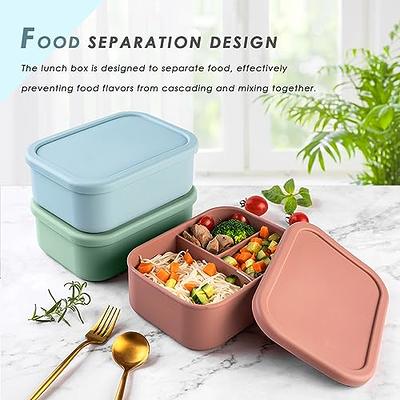 PrepNaturals 3 Pack Glass Food Storage Containers with Lids - Leakproof  Glass Meal Prep Containers - Bento Box for Lunch - Dishwasher, Microwave,  Oven