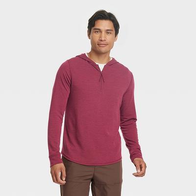 Men's Long Sleeve Merino Wool Hoodie - All in Motion™ Red XL - Yahoo  Shopping