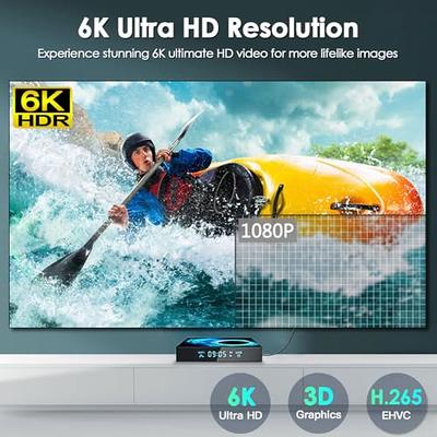 BL Android TV Box 13.0, 2024 Android TV Box 4GB RAM 32GB ROM 6K 8K Wi-Fi 6,  X88PRO 13 TV Box Android RK3528 Quad-Core 2.4G/5G Wi-Fi Bluetooth 5.0 USB