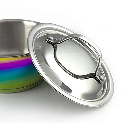 The Magical Kitchen Collection - Iridescent Rainbow Cookware Set - Premium  Heavy Duty Stainless Steel and Titanium Pots & Pans Set - Rust Proof,  Induction Stove & Oven-Safe (10 Piece) - Yahoo Shopping