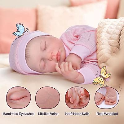 WOOROY Lifelike Reborn Baby Dolls Girl - 22 Inch Sleeping Real Life Newborn  Baby Dolls Realistic Reborn Doll/Babies That Look Real Gift for Kids Age