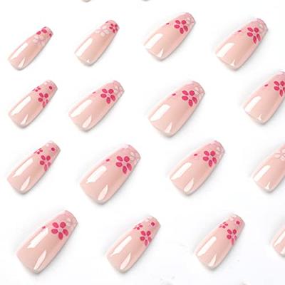 YOSOMK 3D Flower Nail Art Charms White Flowers Nail Charms with Gold White  Nail Pearls Cherry Blossom Nail Decorations Acrylic Nail Supplies  Accessories for Women Nail DIY Design