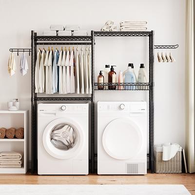 Over the Washer and Dryer Storage Shelf, Laundry Room Drying Rack