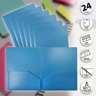 Office Depot Brand 2 Pocket Paper Folders Light Blue Pack of 25 - Office  Depot