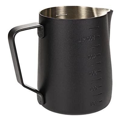 Black Stainless Steel Milk Frothing Jug - 600ml | EspressoWorks