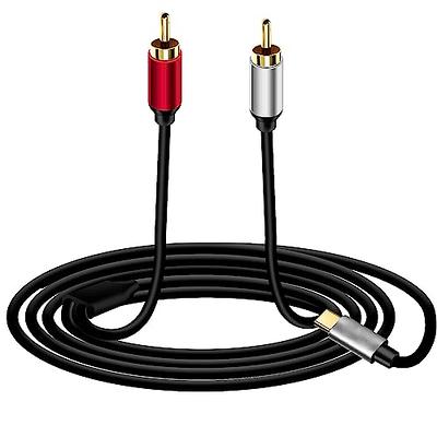 3.5 mm to RCA AV Camcorder Video Cable,3.5mm 1/8 TRRS Male to 3 RCA Male  Plug Adapter Cord for TV,Smartphones,MP3, Tablets,Speakers,Home Theater 