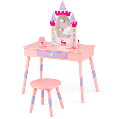 Guidecraft Vanity and Stool - Pink