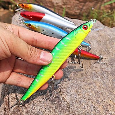 Minnow Fishing Lures Hard Baits with Hook Sinking Baits for Bass