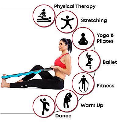 Nitpicker Stretching Straps Hamstring Stretcher Device Elastic Exercise  Band Yoga mat Carrying Straps Leg Exercise Equipment Stretching Strap with