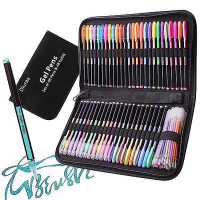 48 Unique Colors Gel Pen Set for Adult Coloring Books - No Duplicates