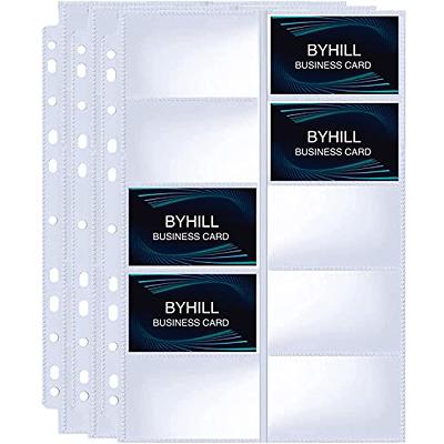 Pockets Double-Sided Trading Card Pages Sleeves 9-Pocket Clear