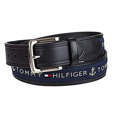Tommy Hilfiger Men's Burnished Hand Lace Braided Belt