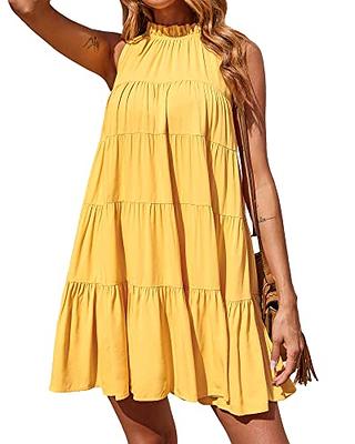 casual yellow summer dresses