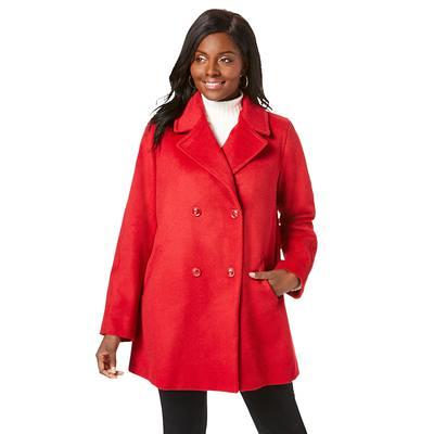 Plus Size Women's Wool-Blend Classic A-Line Coat by Woman Within in Classic  Red (Size 32 W) - Yahoo Shopping