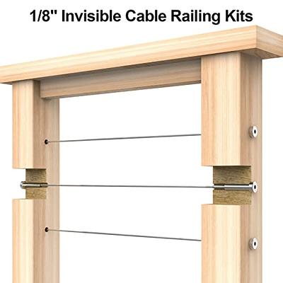 Cable Railing Stainless Steel Invisible Receiver and Swage Stud