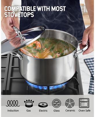 Cooks Standard 6-Quart Stainless Steel Stockpot with Lid