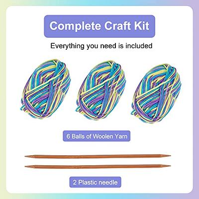 FREEBLOSS Scarf DIY Knitting Kit for Beginners Complete Beginner's Knitting  kit with Knitting Needles Knitting Yarn Scarf Gift Idea - Yahoo Shopping