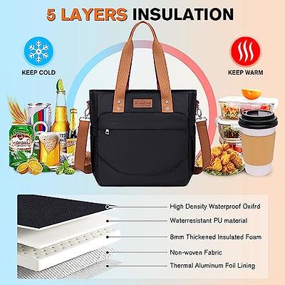 Lunch Bag for Men&Women Insulated Lunch Box Large Waterproof Lunch Tote Bag Reusable Adult Lunch Bags