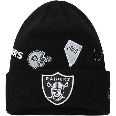 Hats New Era Las Vegas Raiders NFL Cuffed Sideline Bobble Beanie