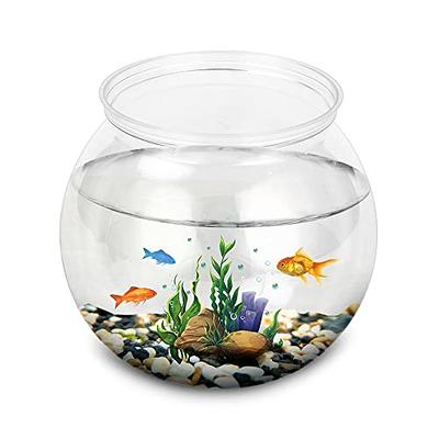 NUOBESTY 4Pcs Mini Fish Bowl Portable Plastic Small Fish Tanks