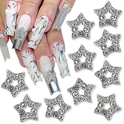  20Pcs Alloy Star Nail Charms 3D Metal Star Nail Gems Nail  Rhinestones Shiny Crystal Nail Art Charms for Acrylic Nails DIY Manicure  Jewelry Accessories Women Nail Decoration Supplies : Beauty 