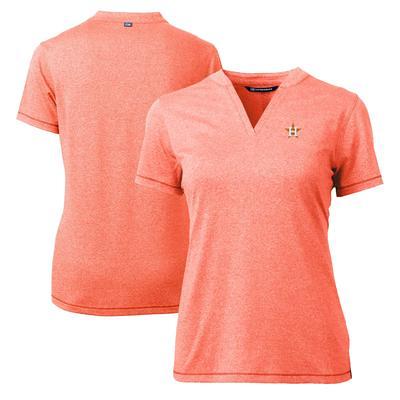 Houston Astros Cutter & Buck Forge Heathered Stretch Mens Polo